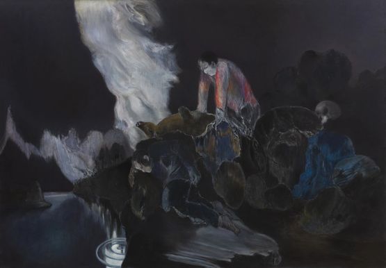 Night Cloud by Wang Zhongjie contemporary artwork Painting