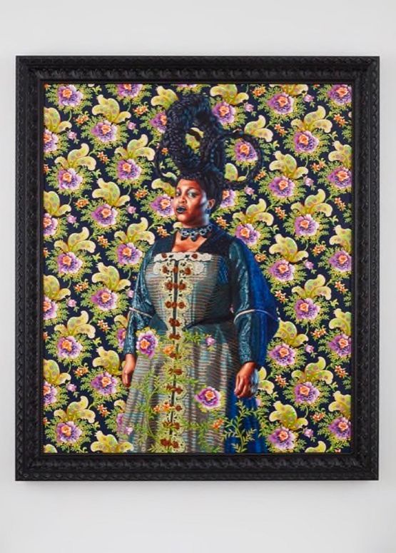 Wanda Crichlow Portrait of Catharina Both van der Eem by Kehinde Wiley contemporary artwork Painting