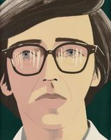 Portrait of a Poet Kenneth Koch. by Alex Katz contemporary artwork print