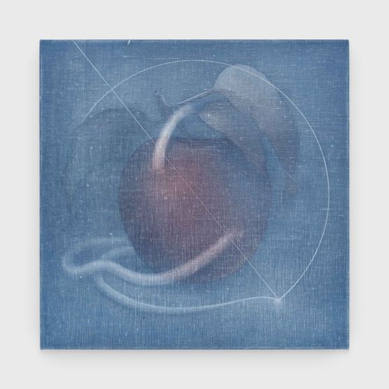The Apple and the Worm II by Theodora Allen contemporary artwork Painting