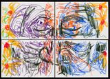 Emotions of colour by Pierre Mukeba contemporary artwork works on paper drawing