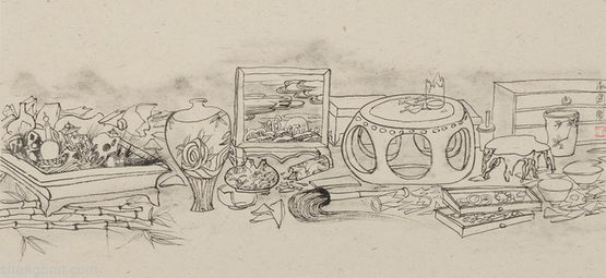 Happy K by Tang Guo contemporary artwork Drawing