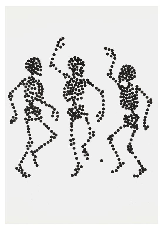Dance to Dust Drawings 18 by Carlos Amorales contemporary artwork Works on Paper