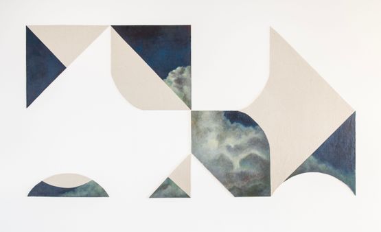 Night sky by Muhanned Cader contemporary artwork Painting