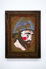 Little Ukrainian Iconostasis Of Stolen Identities by Denys Shantar contemporary artwork textile