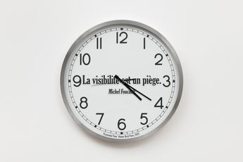 Contemporary art exhibition Joseph Kosuth Existential Time at Almine Rech Paris Rue de Turenne France