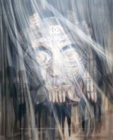 Chalchi from the series Gods have not retired by Sandra Del Pilar contemporary artwork painting