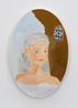 Cinderella at Rapunzels castle in her snowy cloud outfit by Karen Kilimnik contemporary artwork Painting