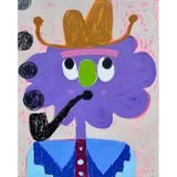 Purple MacGuffin by Fanny Brodar contemporary artwork painting
