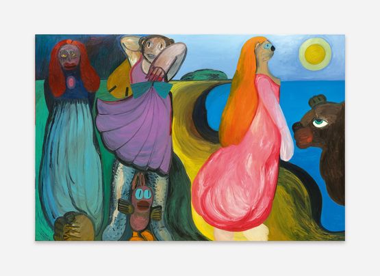 Summer Play by Trude Viken contemporary artwork Painting