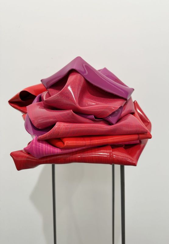 Red Stack by Helen Calder contemporary artwork Painting