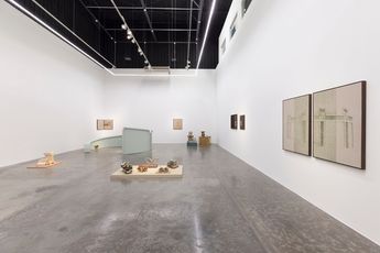 Contemporary art exhibition Asma Belhamar When the Window Refused to Fly and the Arch Decided to Hold the Sky at Green Art Gallery Dubai United Arab Emirates