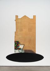 Golden townhouse by Luiz Paulo Baravelli contemporary artwork painting sculpture