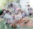Che Guevara from the series Angles Morts by Sandra Del Pilar contemporary artwork Painting