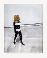 Tiger with star spots by Lorna Simpson contemporary artwork painting