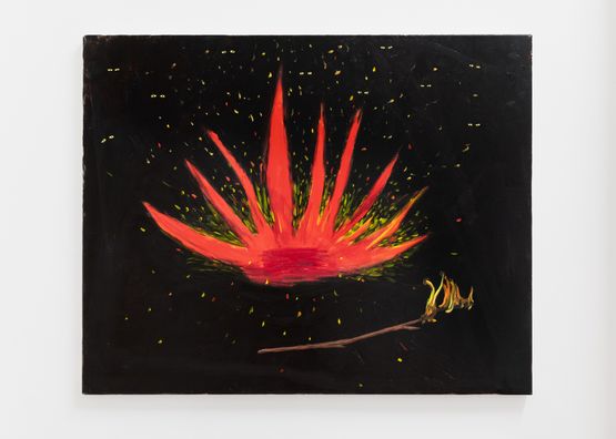 Campfire by Robby Bennett contemporary artwork Painting