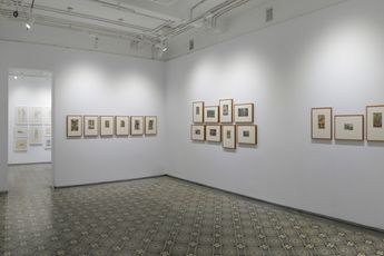 Contemporary art exhibition Krishna Reddy In Search of Simultaneity at Experimenter Ballygunge Place Kolkata India