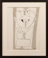 Untitled by Mona Saudi contemporary artwork drawing works on paper