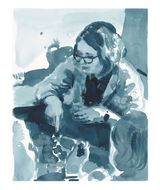 Mini Professors 6 by Caroline Walker contemporary artwork drawing