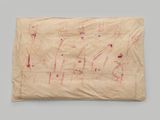 A Salvation of the Fat from My Kindergartens Lunchbox-3 by Zhang Meng contemporary artwork drawing painting textile works on paper