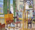 Frida Kahlos Studio Casa Azul by Damian Elwes contemporary artwork Painting