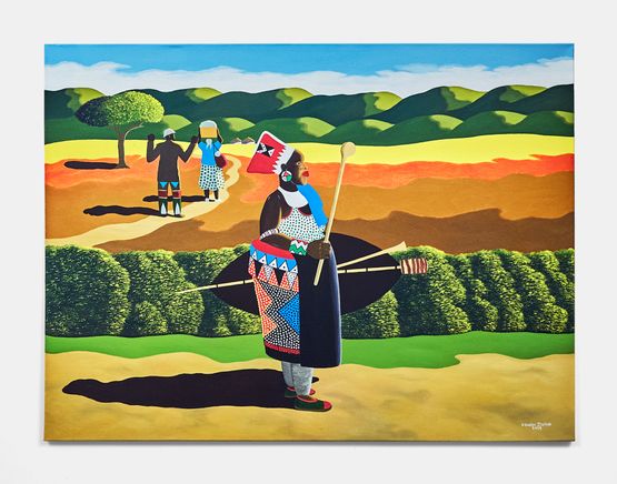 Zulumama by Sibusiso Duma contemporary artwork Painting