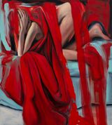 Red Blanket by Amanda Wall contemporary artwork painting