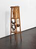 Music Room Darmstadt Flower Column Bass Guitar Double Bass Juju Shaker and Coconut Maracas by Nevin Aladag contemporary artwork Sculpture
