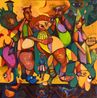 Echoes of Home by Lionel Mbayiwa contemporary artwork Painting