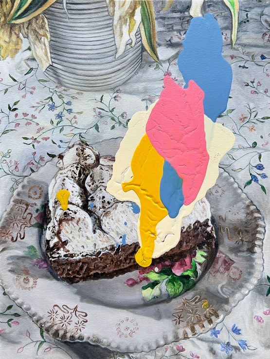 Slice by Yasmin Sison-Ching contemporary artwork Painting