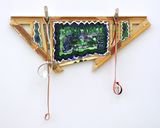 Khan 2013 by Mike Cloud contemporary artwork mixed media painting