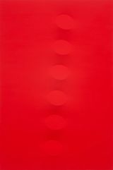 Sei ovali rossi by Turi Simeti contemporary artwork painting