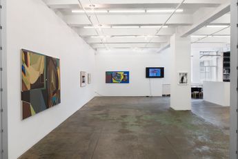 Contemporary art exhibition Sharon Yaoxi He Yamini Nayar Pacing at Thomas Erben Gallery New York United States