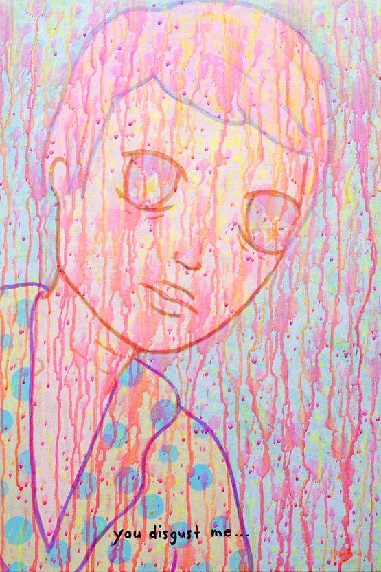 YOU DISGUST ME by Yeo Kaa contemporary artwork Painting