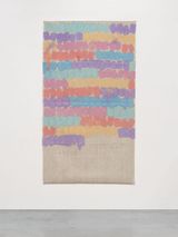 Policromo orizzontale by Giorgio Griffa contemporary artwork painting