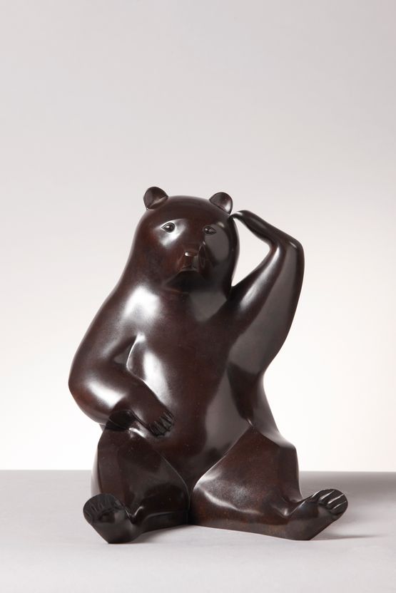 Scratching Bear by Daniel Daviau contemporary artwork Sculpture