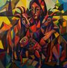 Shirked Yakapfuma Rich Widow by Lionel Mbayiwa contemporary artwork Painting