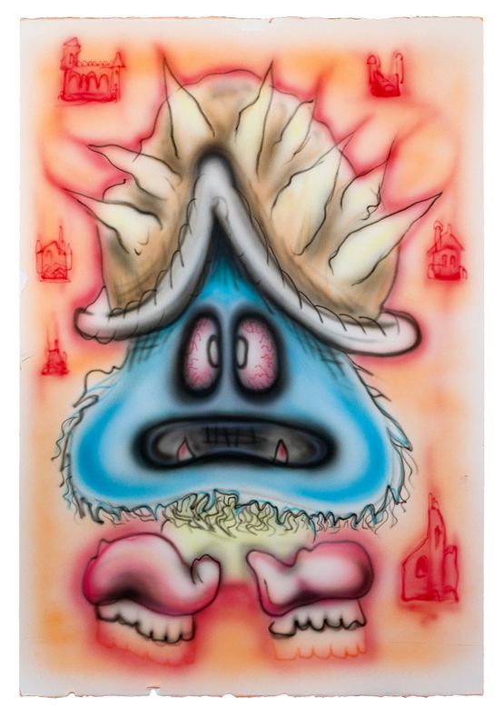 Yung Seminal Hardback by Hardeep Pandhal contemporary artwork Painting