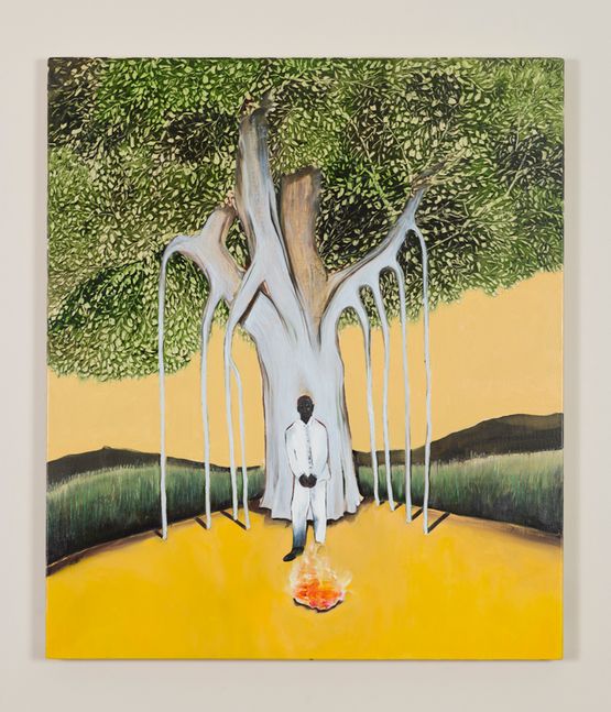 Heroi do Fogo Interior - Gameleira by Antonio Oba contemporary artwork Painting