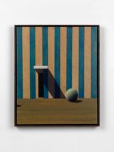 7 Blue Stripes by Ramon Enrich contemporary artwork painting