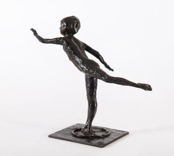 Danseuse arabesque ouverte sur la jambe droite bras gauche en avant premiere etude by Edgar Degas contemporary artwork Sculpture