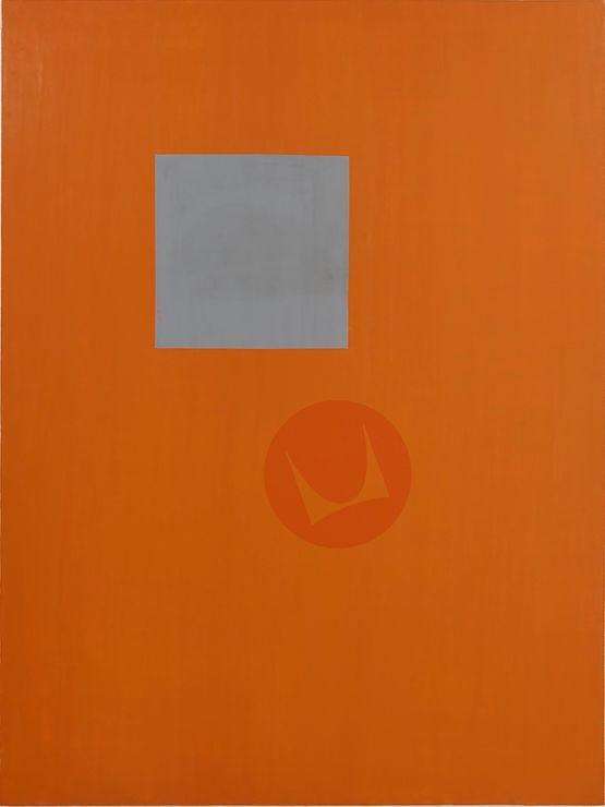 Suprematist Herman Miller by David Diao contemporary artwork Painting