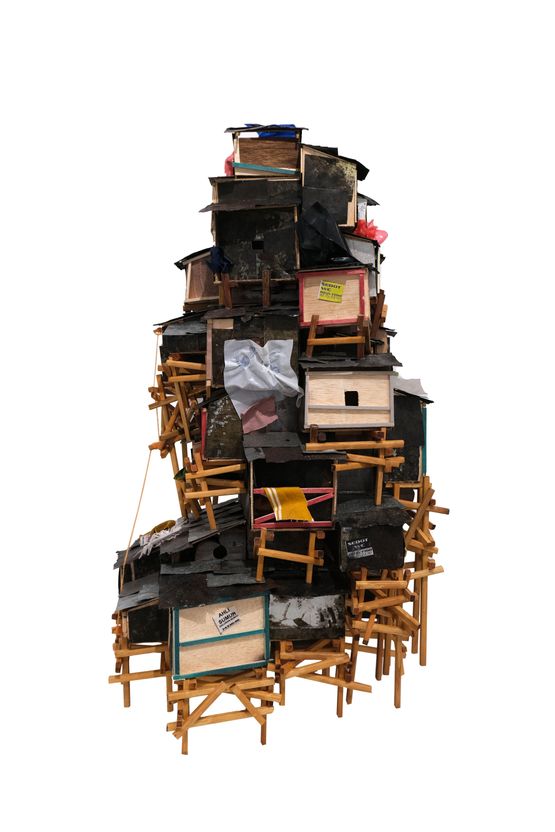 Kembali Mengulang Membangun 2. 1 by Asmo Adji contemporary artwork Installation