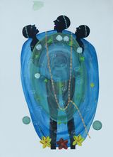 The Moon Under The Sea XX by Sivasubramaniam Kajendran contemporary artwork painting