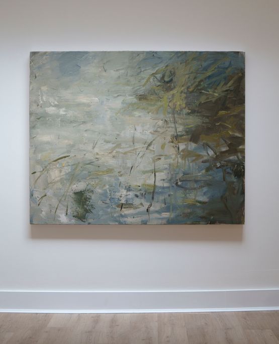 The Lake Reflecting by Louise Balaam contemporary artwork Painting