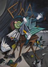 Gravity Black Hole by Zhou Song contemporary artwork painting