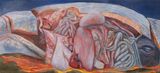 The Velvet Volcano by Jill Mulleady contemporary artwork painting works on paper