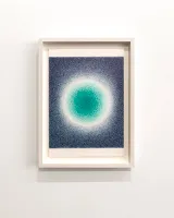 Circular glow blue-green by Ignacio Uriarte contemporary artwork drawing works on paper