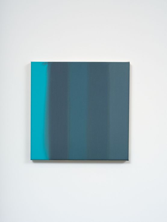 When two colours become one  particles in water by Simon Morris contemporary artwork Painting