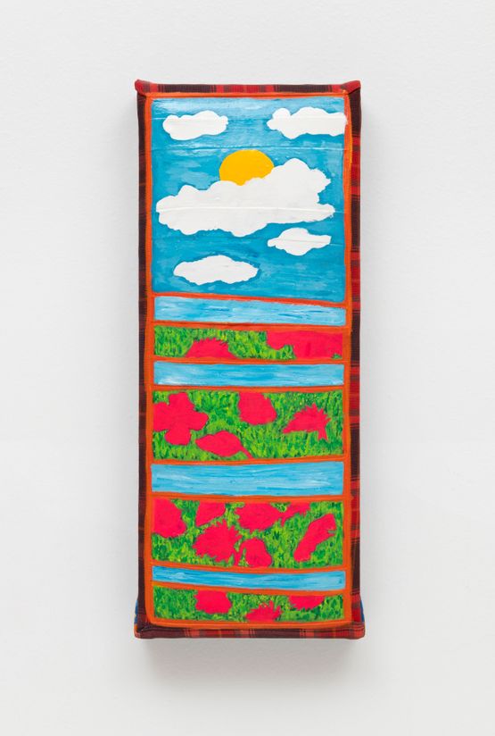 Flores by Leda Catunda contemporary artwork Painting